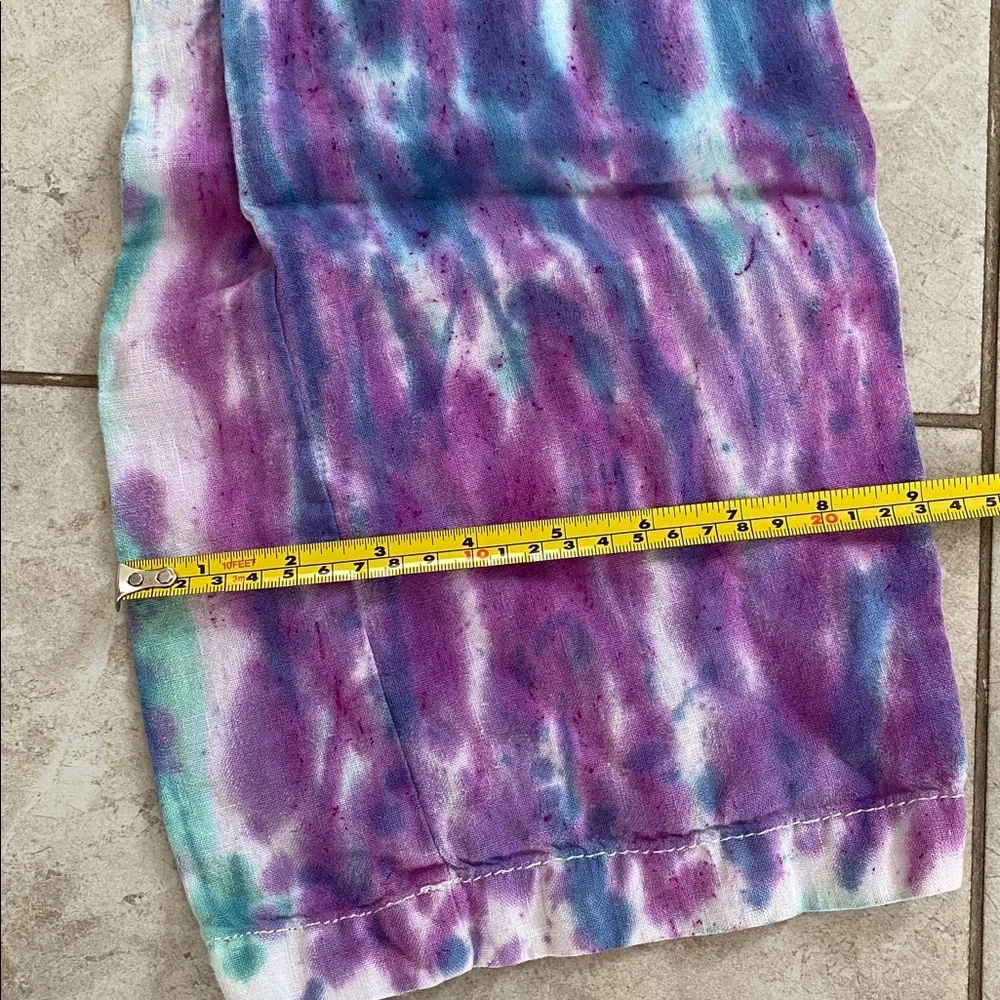 Banana Republic 100% Linen Tie Dye Pants